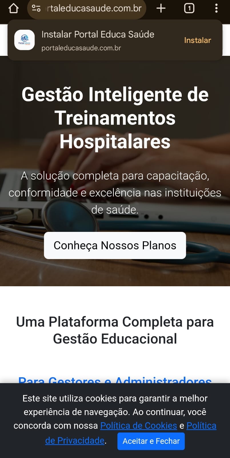 Passo 1 para Android
